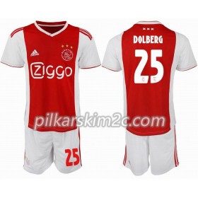 Koszulka Ajax Amsterdam DOLBERG 25 Dziecięca Główna 2018-2019 - Koszulki Piłkarskie